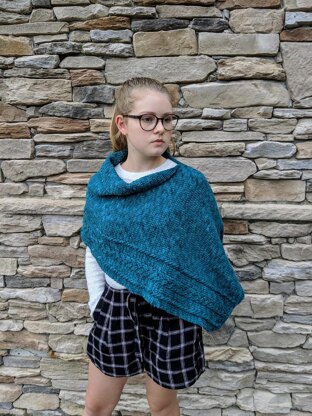 Braided Cable Wrap or Poncho