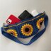 Sunflower granny square bum bag