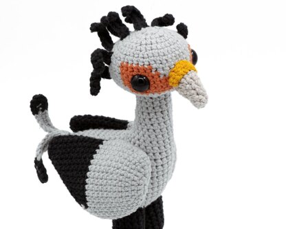 Amigurumi Secretary Bird