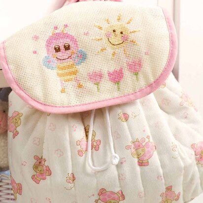 Friends Are Forever  - Cute Pink Bee Rucksack in Anchor - Downloadable PDF