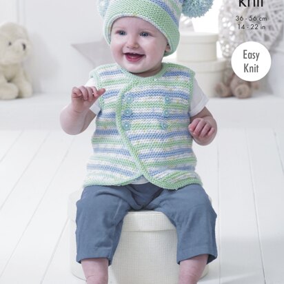 Baby Set in King Cole DK - 4898 - Downloadable PDF