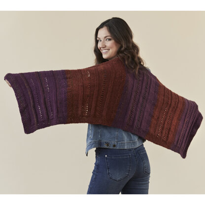 Cedaredge Wrap - Shawl Knitting Pattern for Women in Tahki Yarns Gunnison