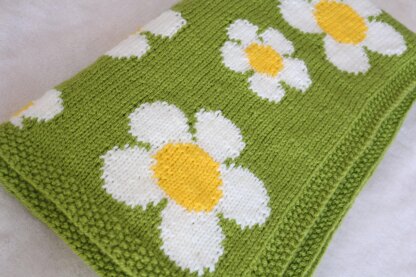 Daisy Chain Blanket - the knit version