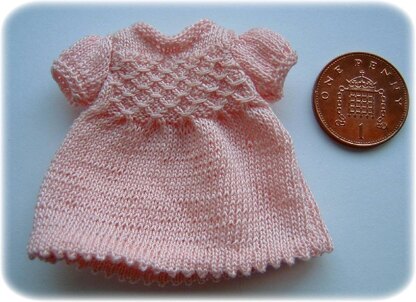 1:12th scale smocked dress