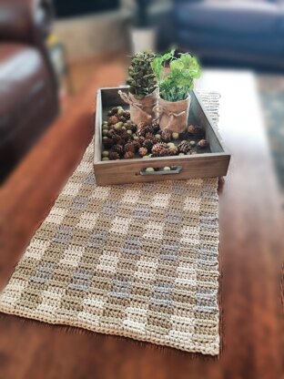 Plaid Checkers Table Runner