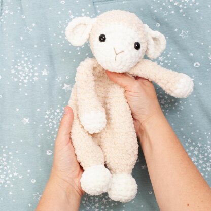 Sheep lovey, amigurumi snuggler