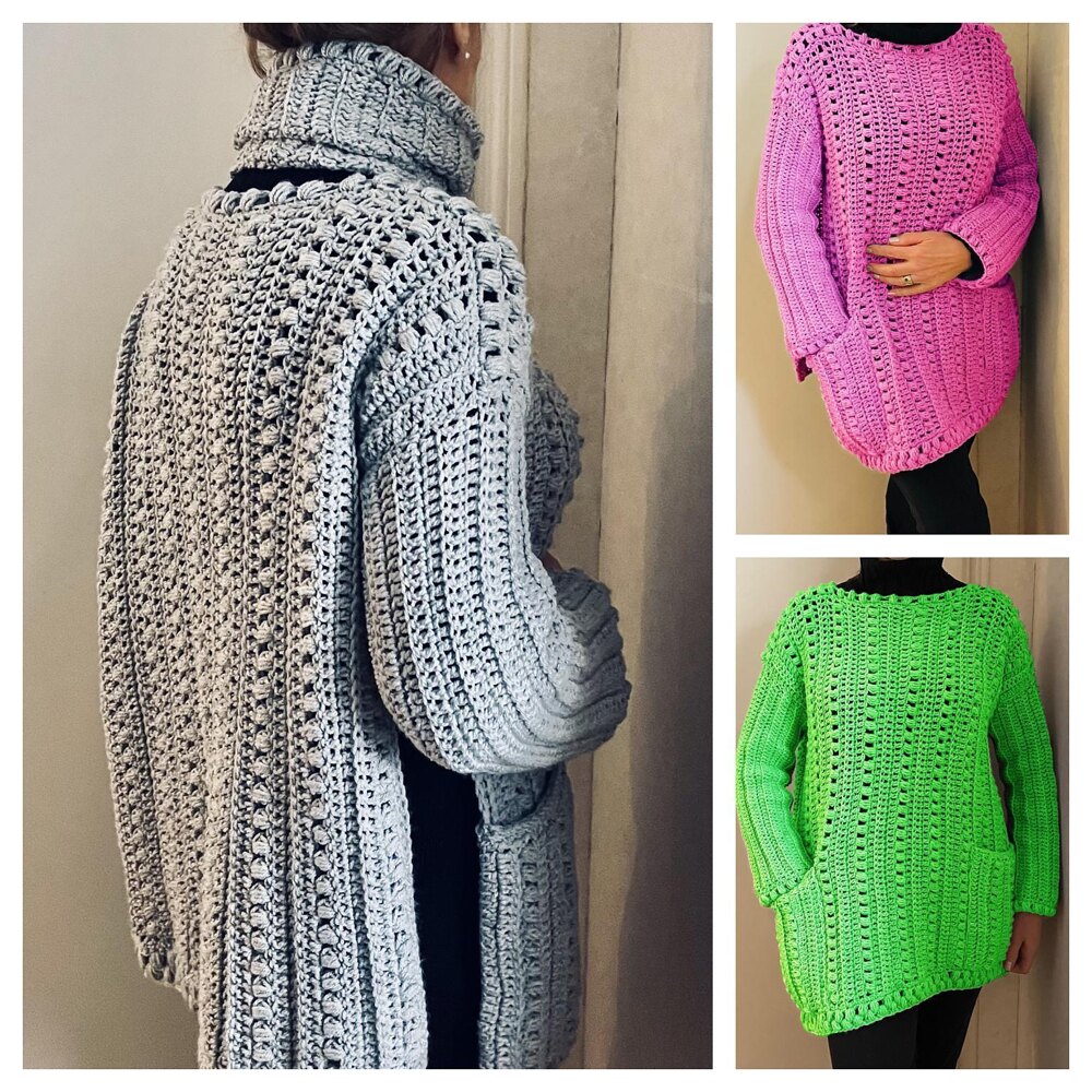 Aunt jen's sweater crochet pattern hotsell