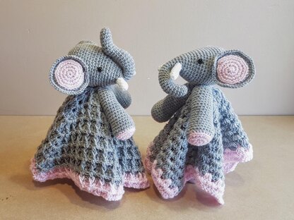 Ella The Elephant Baby Lovey Security Blanket