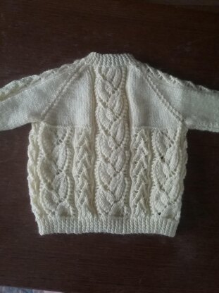 Lace Baby Hoodie and Cardigan