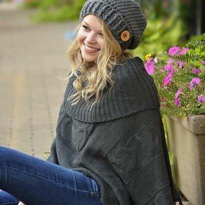 Button Tab Slouchy Hat / Pattern 020