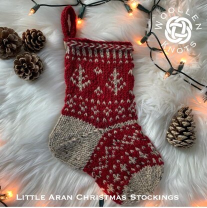 Little Aran Christmas Stockings