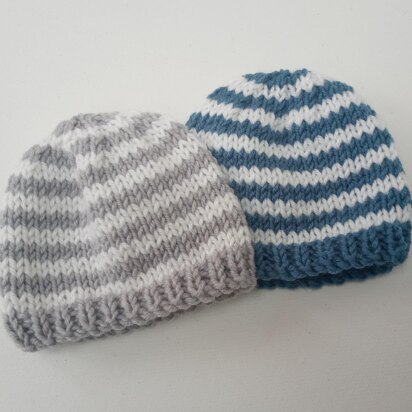 Classic Premature Baby Beanie - knitting pattern