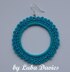 Crocheted Earrings Lacy Hoops