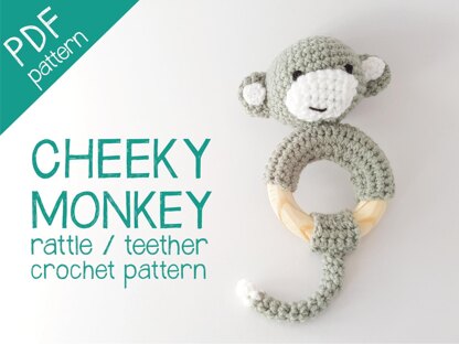 Cheeky Monkey rattle / teether pattern