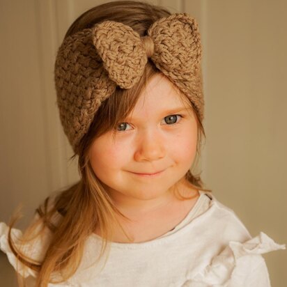 Selma Bow Headband - knitting pattern