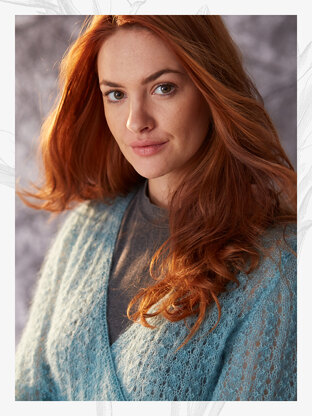 "Holly Cardigan" - Cardigan Knitting Pattern For Women in Willow and Lark Plume