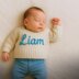 Baby sweater with name