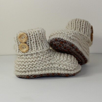 Toddler Chunky 2 Button Cuff Boots