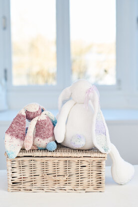 Dolly and Polly the Rabbit Toys in Stylecraft Bambino DK & Bambino Prints DK - 10069 - PDF