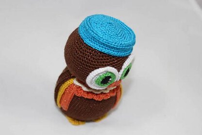 Wise Owl Crochet Amigurumi PDF Pattern