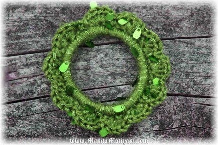 Flora Bangle Crochet Bracelet Pattern Boho Jewelry #4