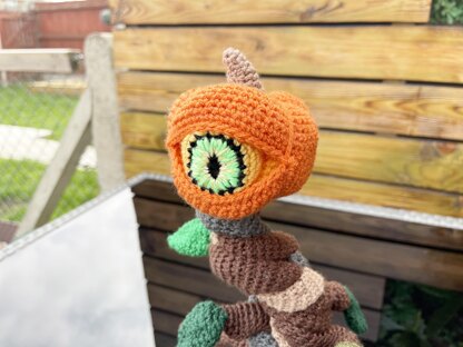 Pumpkin Tree Crochet pattern Halloween pumpkin Crochet one-eyed pumpkin Halloween creepy decorations