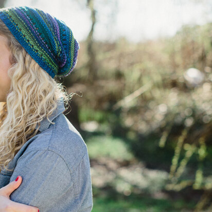 Candystripe Slouch Hat in SweetGeorgia Superwash Worsted - Downloadable PDF