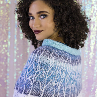 Women's Cowl Winter Aspen in Universal Yarn Rozetti Yarns Alpaculence - Downloadable PDF