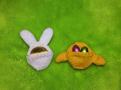 Easter Bunny and Chick Coin / Choc Egg Gift Bags