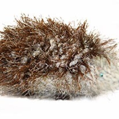 William the Hedgehog Toy in Lion Brand Wool-Ease Thick & Quick and Fun Fur - 50855