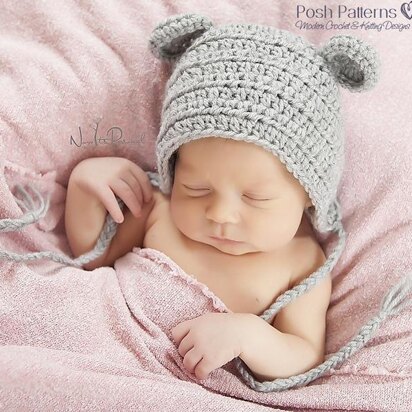 Baby Mouse Bonnet Crochet Pattern 374