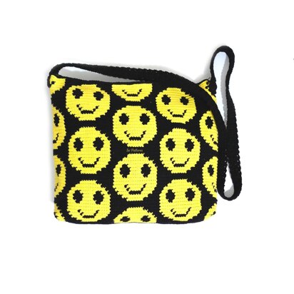 Smiley Tapestry Crochet Bag Pattern