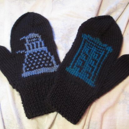 The Daleks Have the TARDIS Mittens for Men