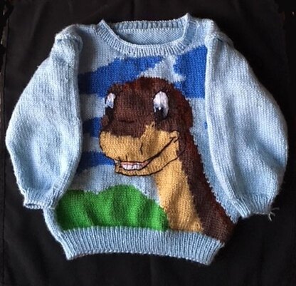 Baby Longneck Dinosaur Sweater