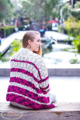 Striped Velvet Cardigan