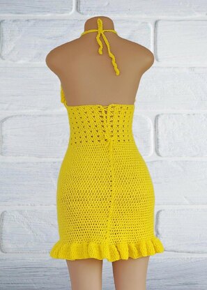 Crochet Ruffle Dress