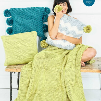 Blanket and Cushions in Stylecraft Special XL Super Chunky - 9789 - Downloadable PDF