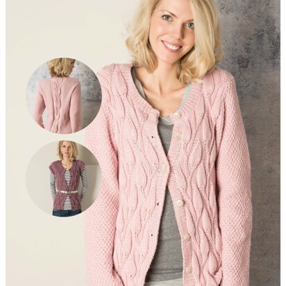 Cardigan and Waistcoat in Rico Essentials Acrylic Antipilling DK - 604 - Downloadable PDF