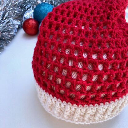 Slouchy Summer Santa Hat