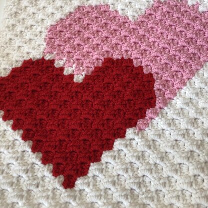 Hearts Blanket Square