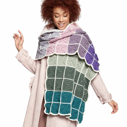 Caron - Illusion Infusion Crochet Blanket in Pantone (downloadable