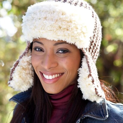 Trapper Hat in Patons Shetland Chunky and Theo