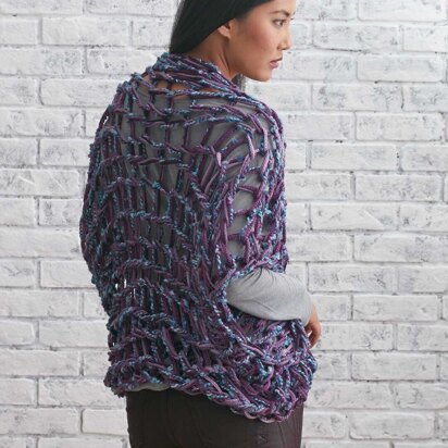 Arm Knit Shrug in Bernat Soft Boucle