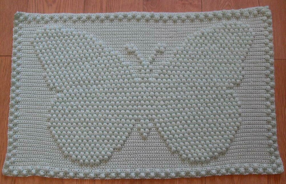 Butterfly stitch baby online blanket pattern