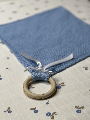 Teething Ring Lovey Blanket