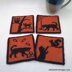 Cats in Fall Coasters