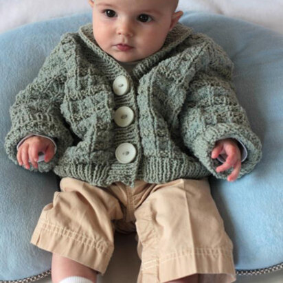 Baby Cardigan in Plymouth Yarn Dandelion and Daisy - 2253 - Downloadable PDF - knitting pattern