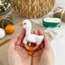 Crochet goose pattern baby rattle toy Amigurumi teether bird
