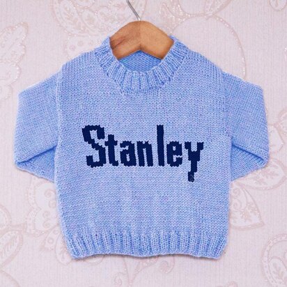 Intarsia - Stanley Moniker Chart - Childrens Sweater