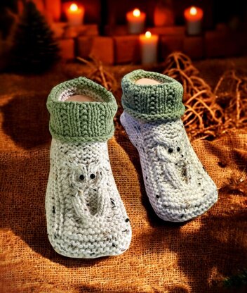 Owl Moccasin Slippers